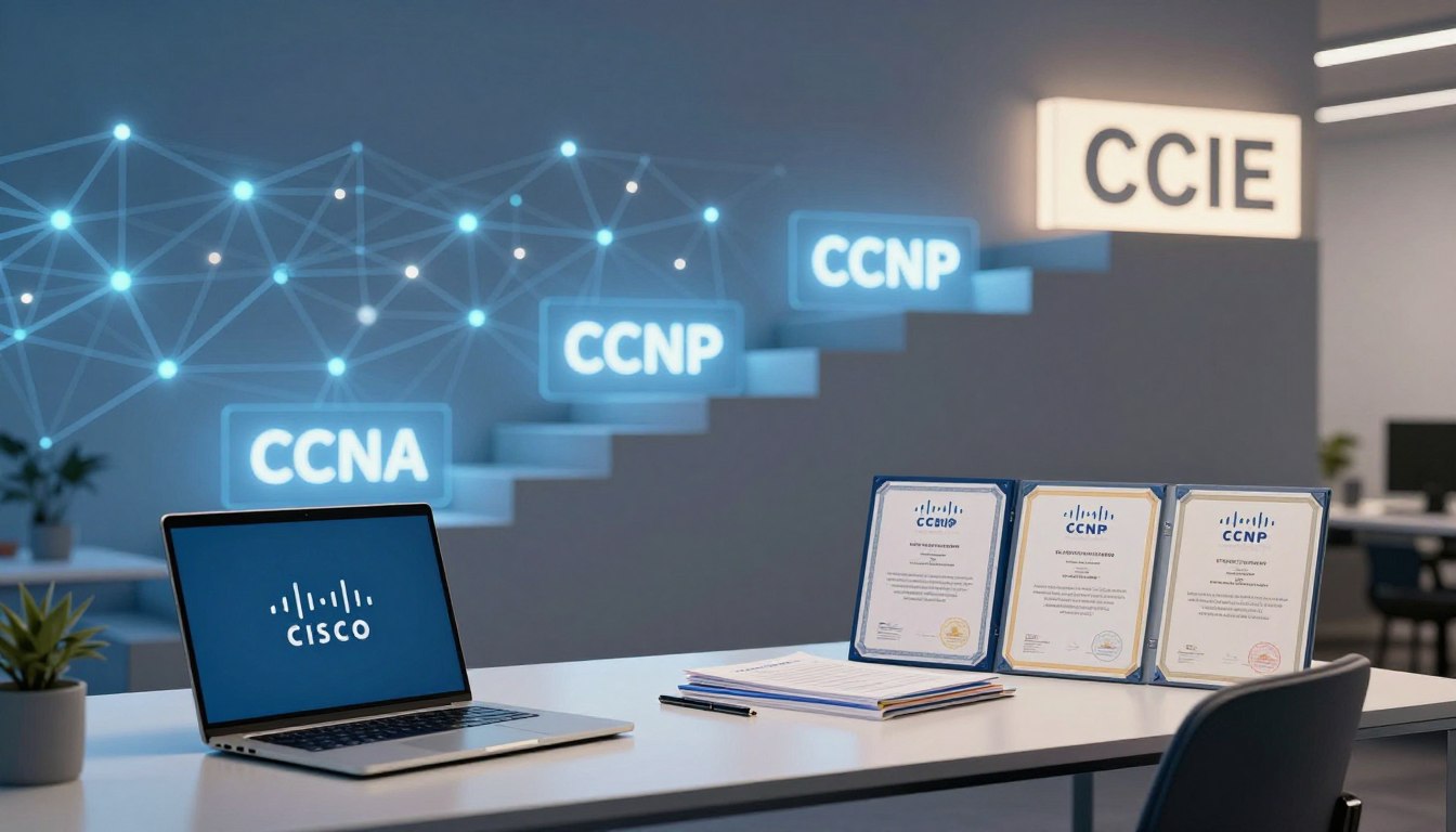 Cisco certification path CCNA CCNP CCIE roadmap
