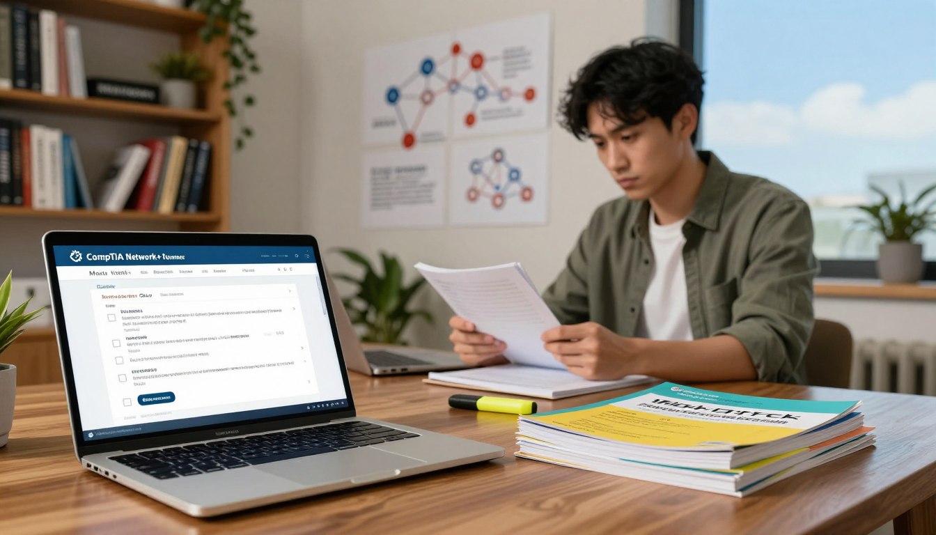 CompTIA Network+ certification guide illustration