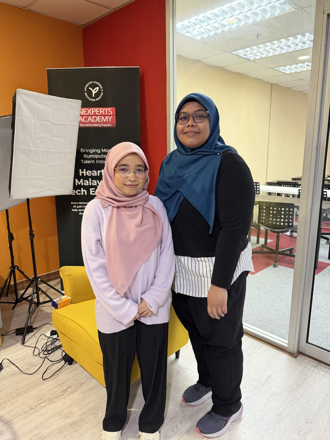 Nexperts EduTech students in a supportive training environment